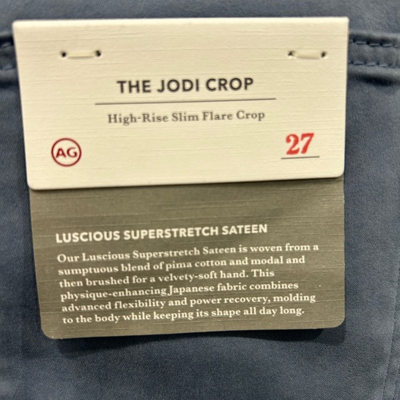 AG NWT Womans the Jodi crop size 27 - Picture 7 of 8
